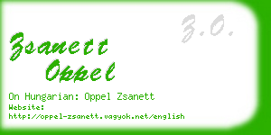 zsanett oppel business card